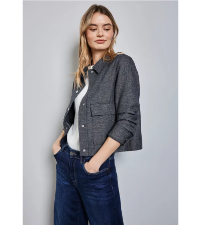 Chaqueta Cropped Melange