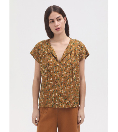 Blusa Leeks print